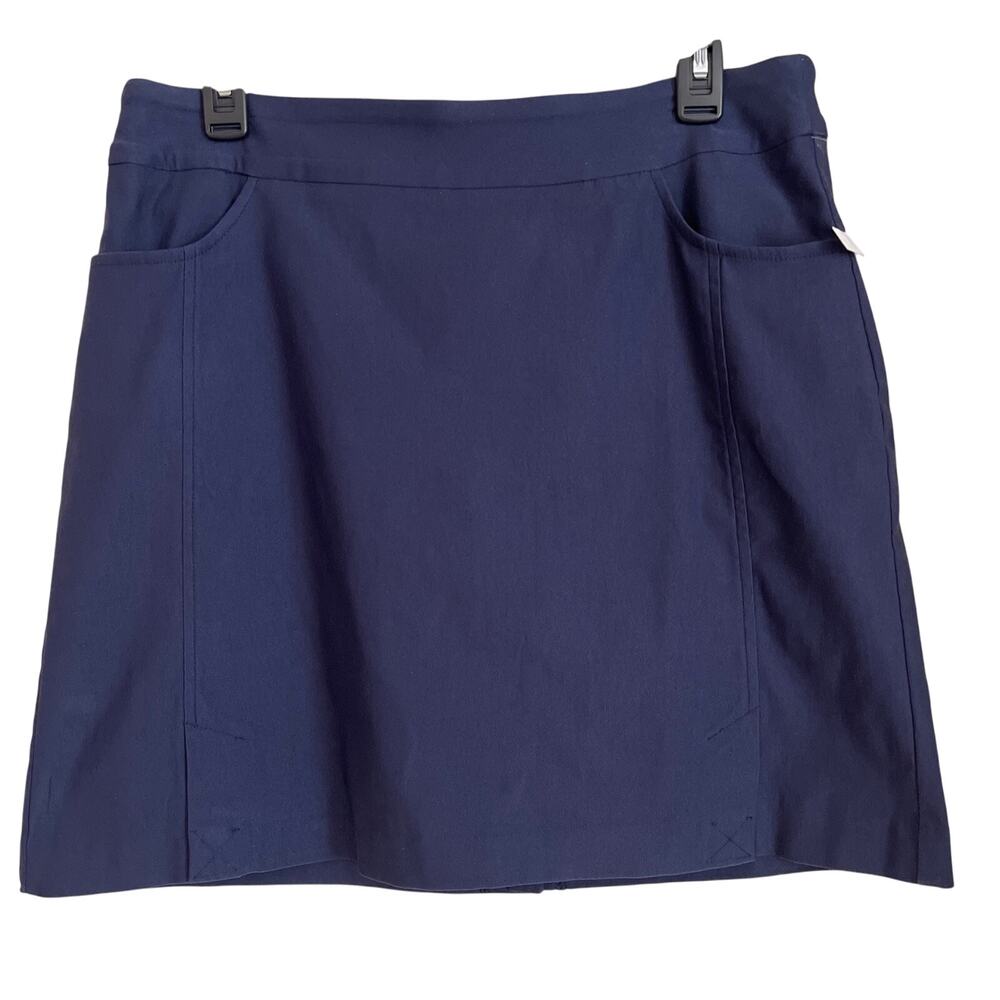 Tribal Pull On Ponte Skort (12 Petite) Navy - New No Tags - Picture 2 of 9